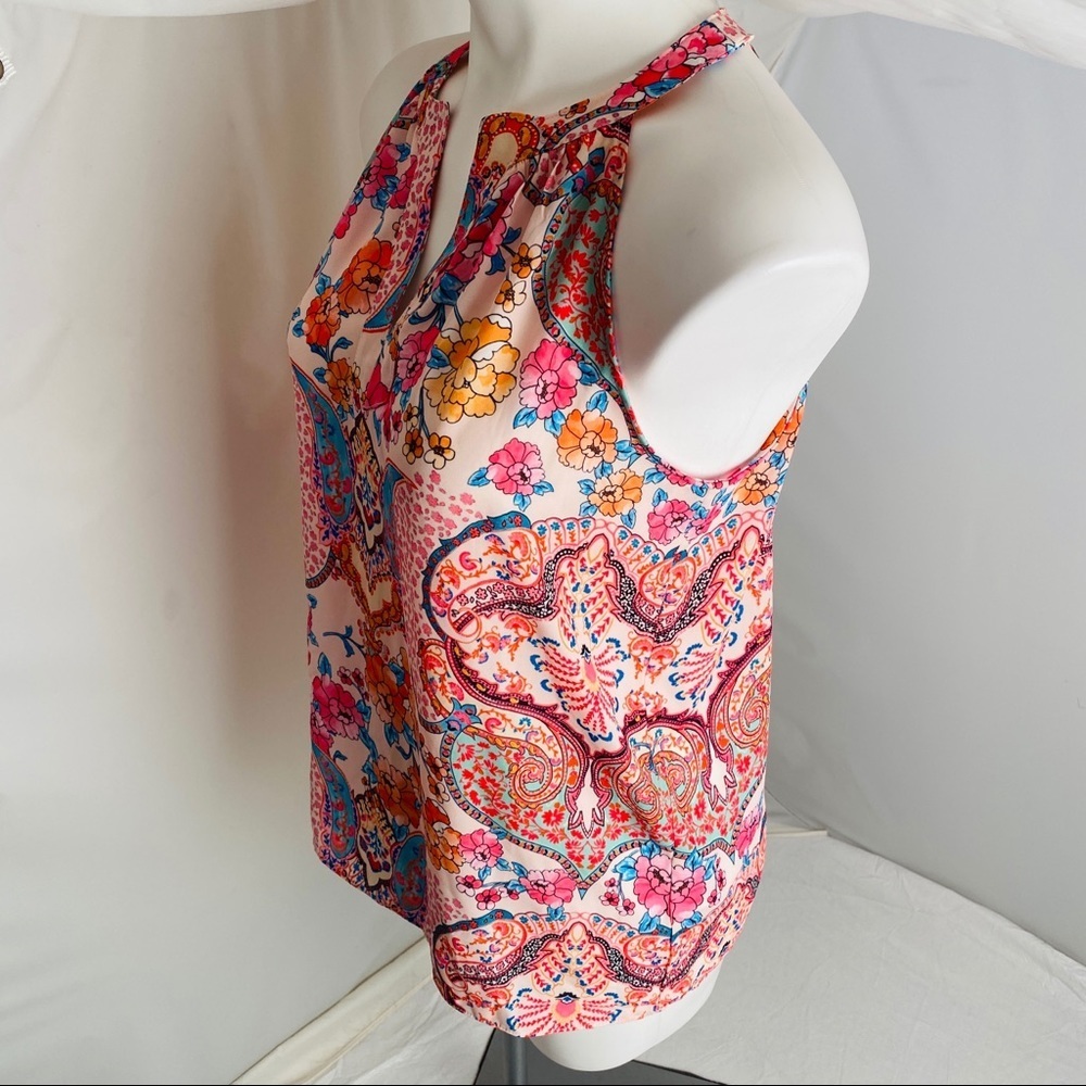 Tabitha Webb multicolor sleeveless v-neck blouse - Picture 3 of 8